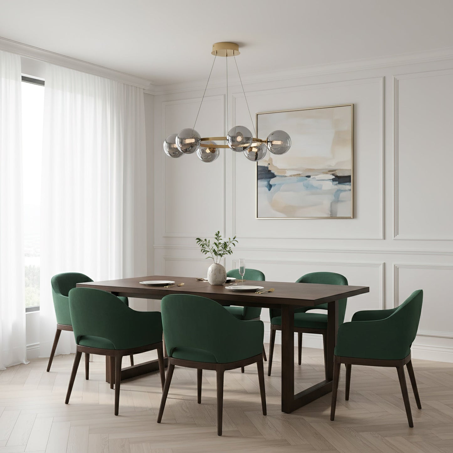 Suspension en Verre Soufflé – Grandeur & Raffinement pour vos Grandes Pièces