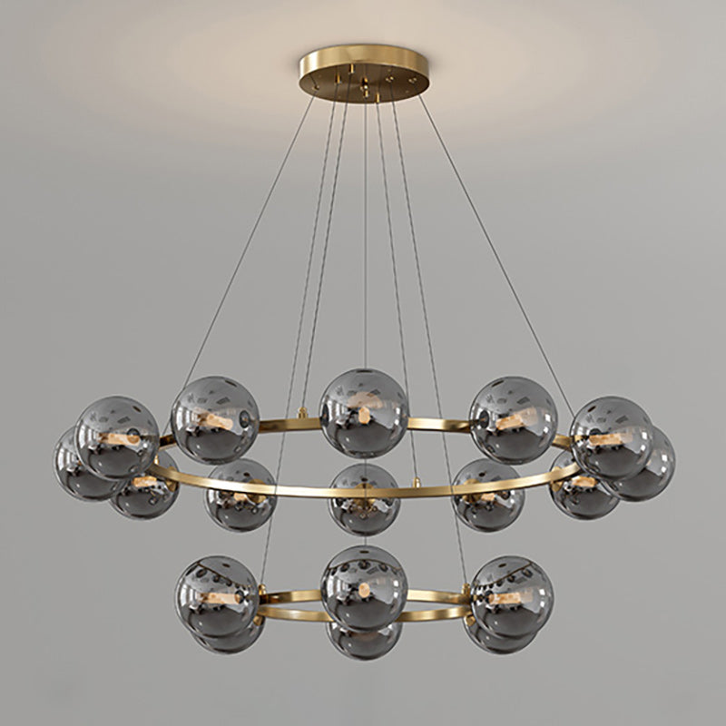Suspension en Verre Soufflé – Grandeur & Raffinement pour vos Grandes Pièces