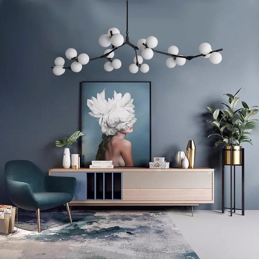 Suspension LED Nordique Branches d’Arbre