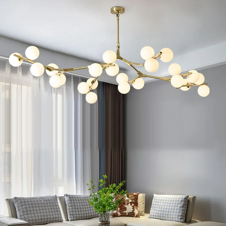 Suspension LED Nordique Branches d’Arbre