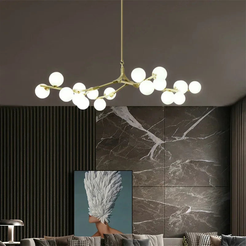 Suspension LED Nordique Branches d’Arbre