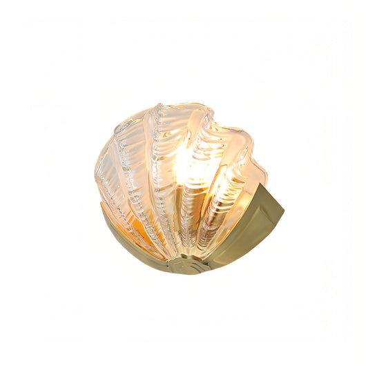 Applique Murale Coquillage en Verre – Art Contemporain & Lumière Sculptée