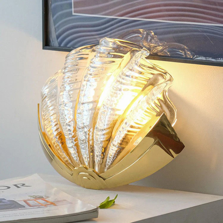 Applique Murale Coquillage en Verre – Art Contemporain & Lumière Sculptée