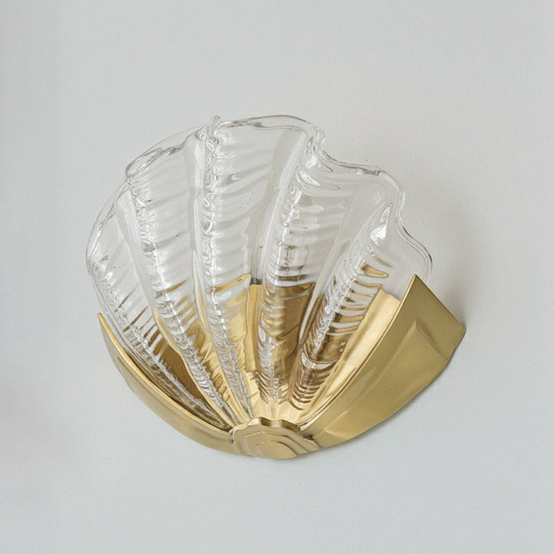 Applique Murale Coquillage en Verre – Art Contemporain & Lumière Sculptée