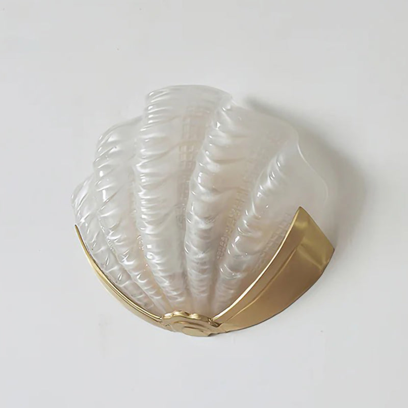 Applique Murale Coquillage en Verre – Art Contemporain & Lumière Sculptée
