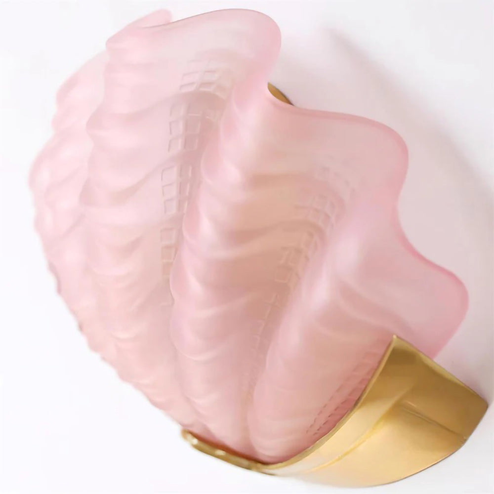 Applique Murale Coquillage en Verre – Art Contemporain & Lumière Sculptée