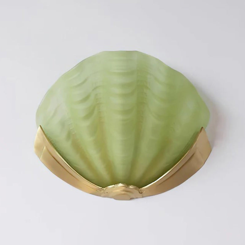 Applique Murale Coquillage en Verre – Art Contemporain & Lumière Sculptée