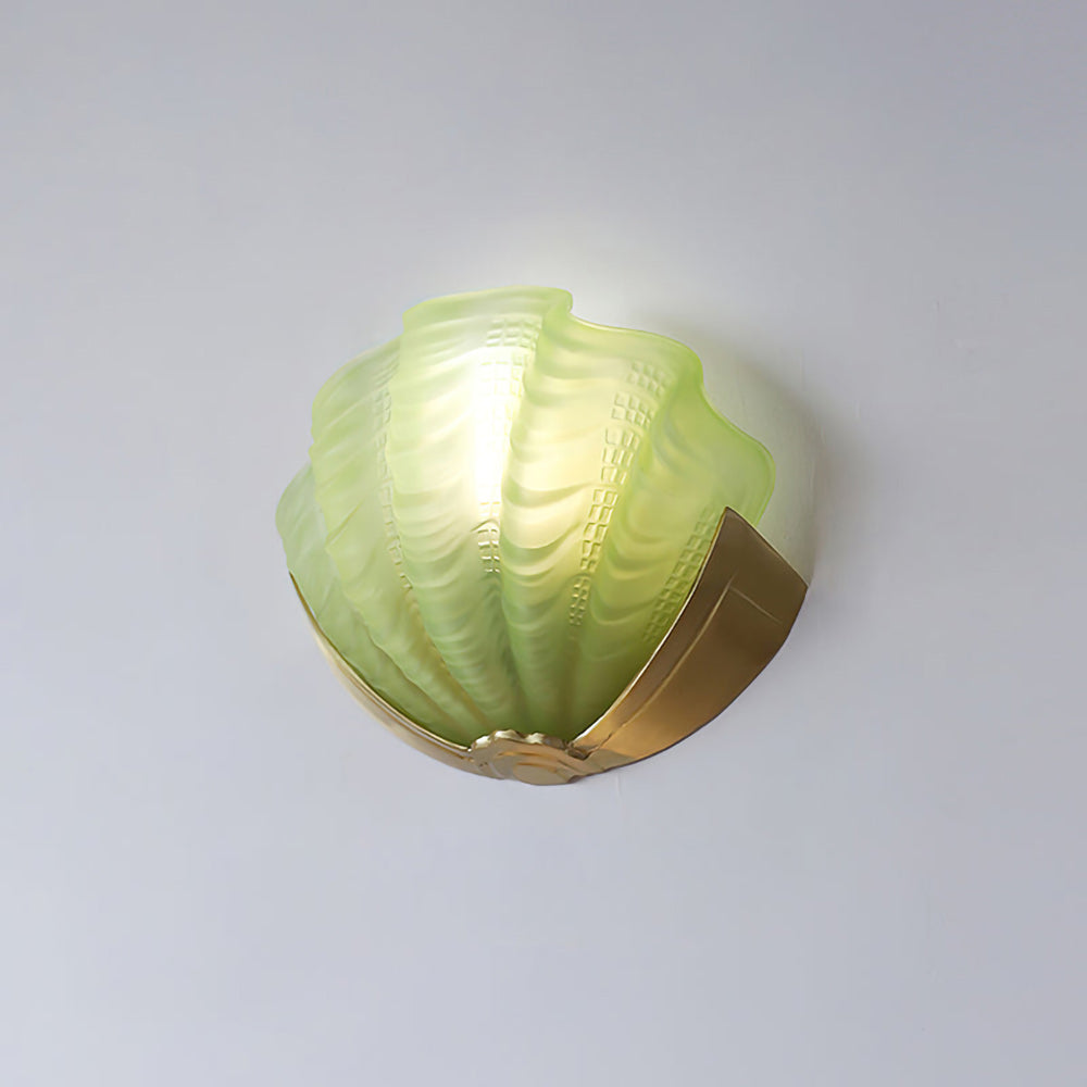 Applique Murale Coquillage en Verre – Art Contemporain & Lumière Sculptée
