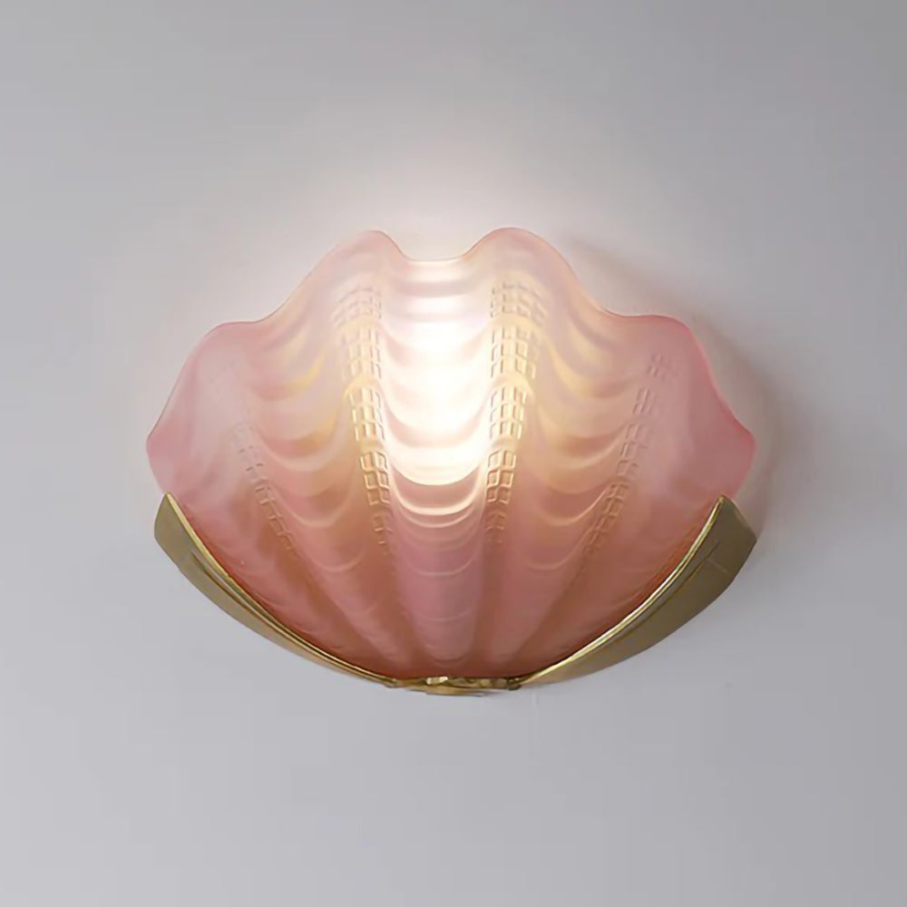 Applique Murale Coquillage en Verre – Art Contemporain & Lumière Sculptée