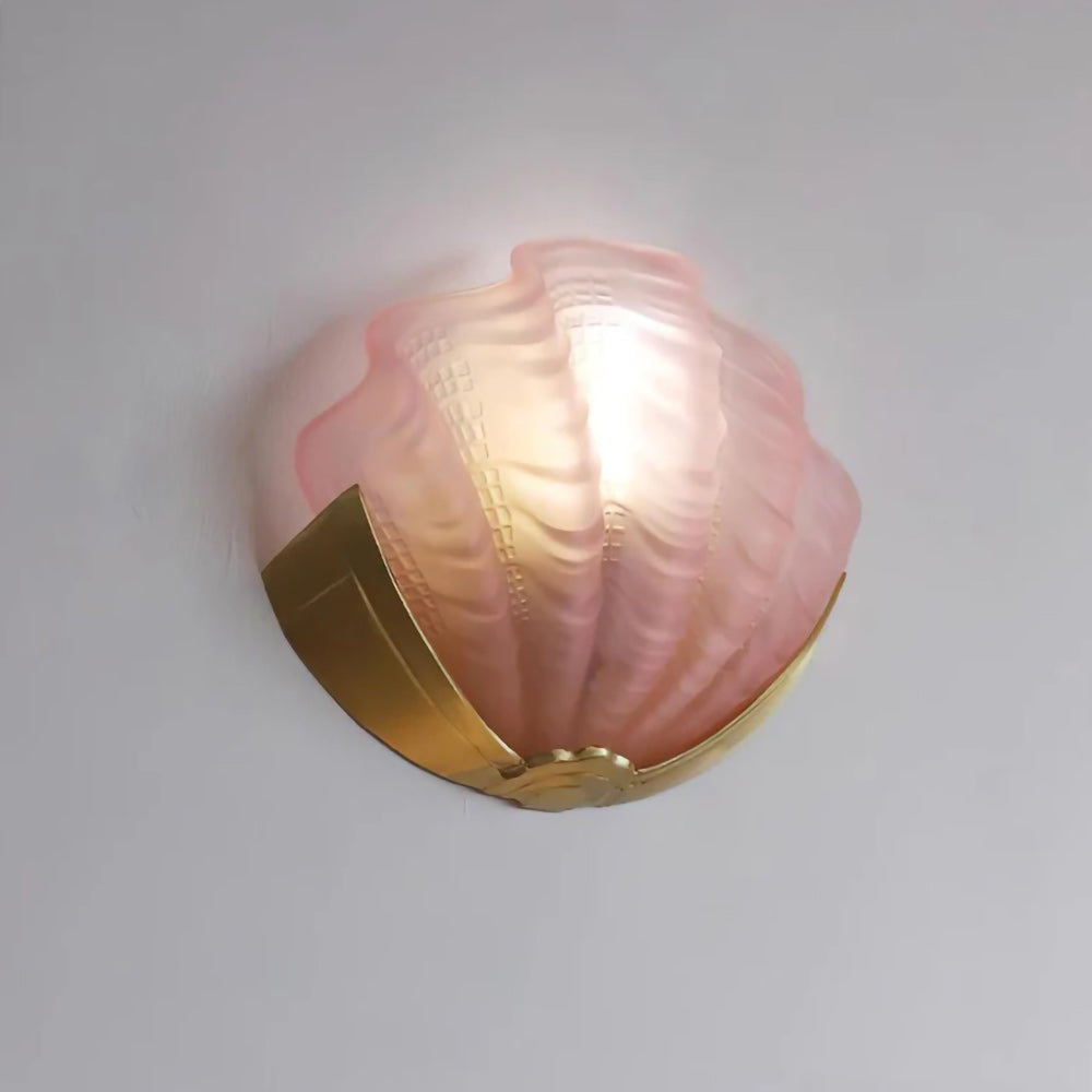 Applique Murale Coquillage en Verre – Art Contemporain & Lumière Sculptée
