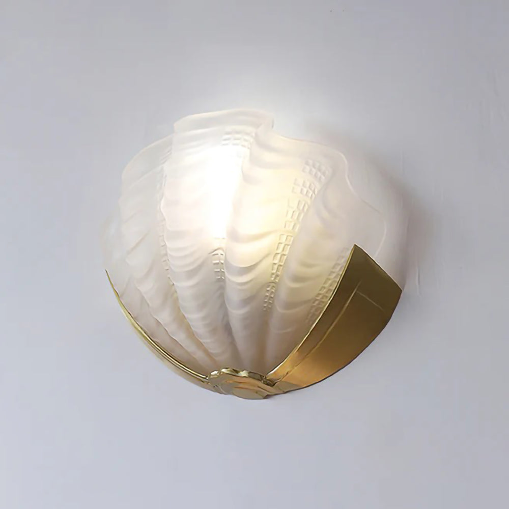 Applique Murale Coquillage en Verre – Art Contemporain & Lumière Sculptée
