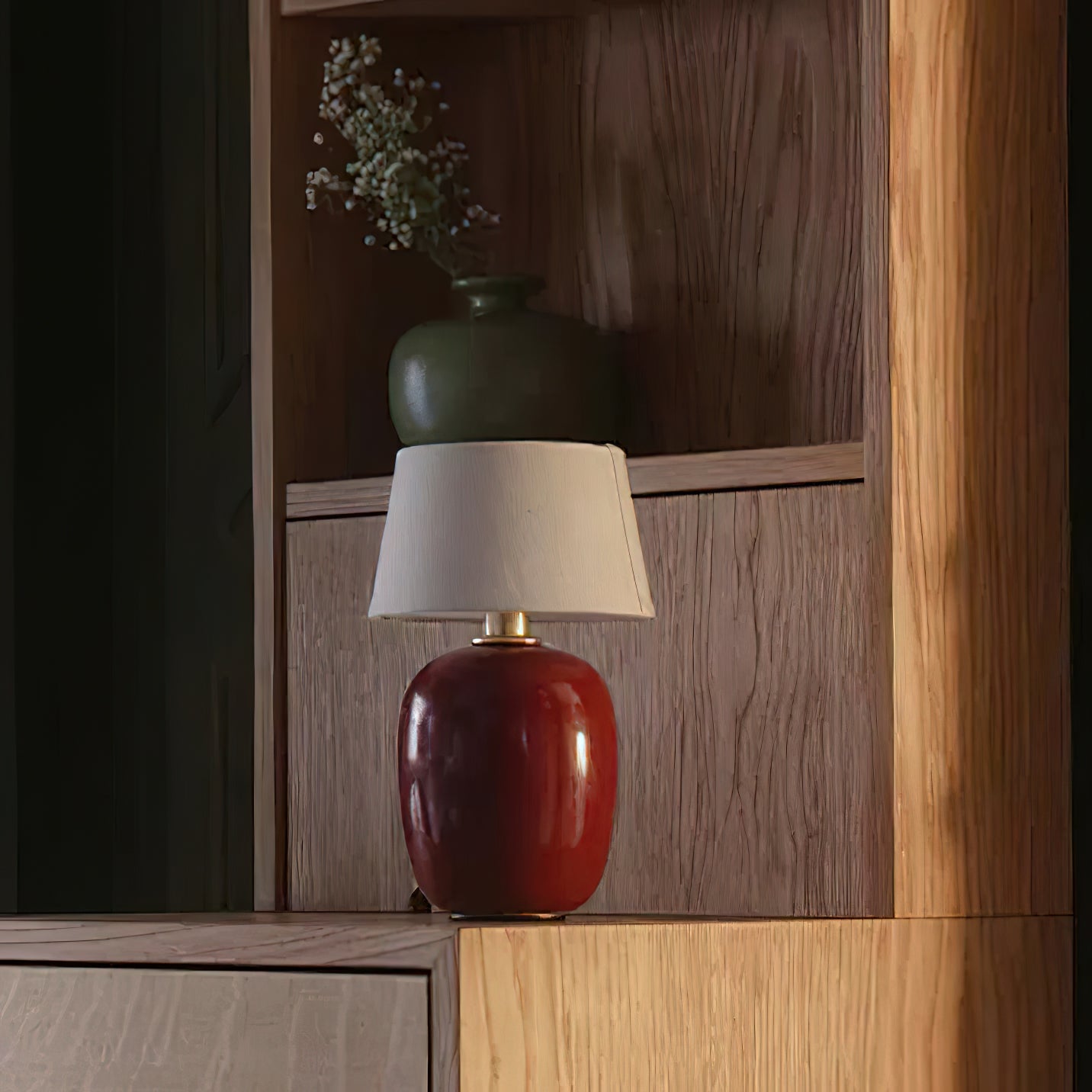 Lampe de Table Torso Petite à Batterie – Céramique Artisanale & Élégance Portable