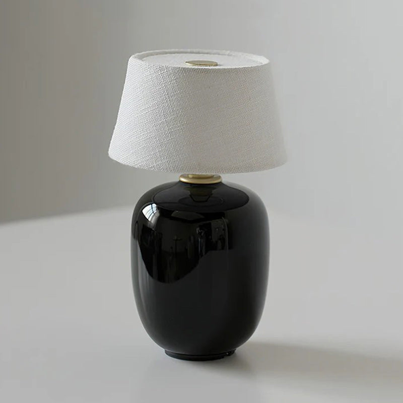 Lampe de Table Torso Petite à Batterie – Céramique Artisanale & Élégance Portable