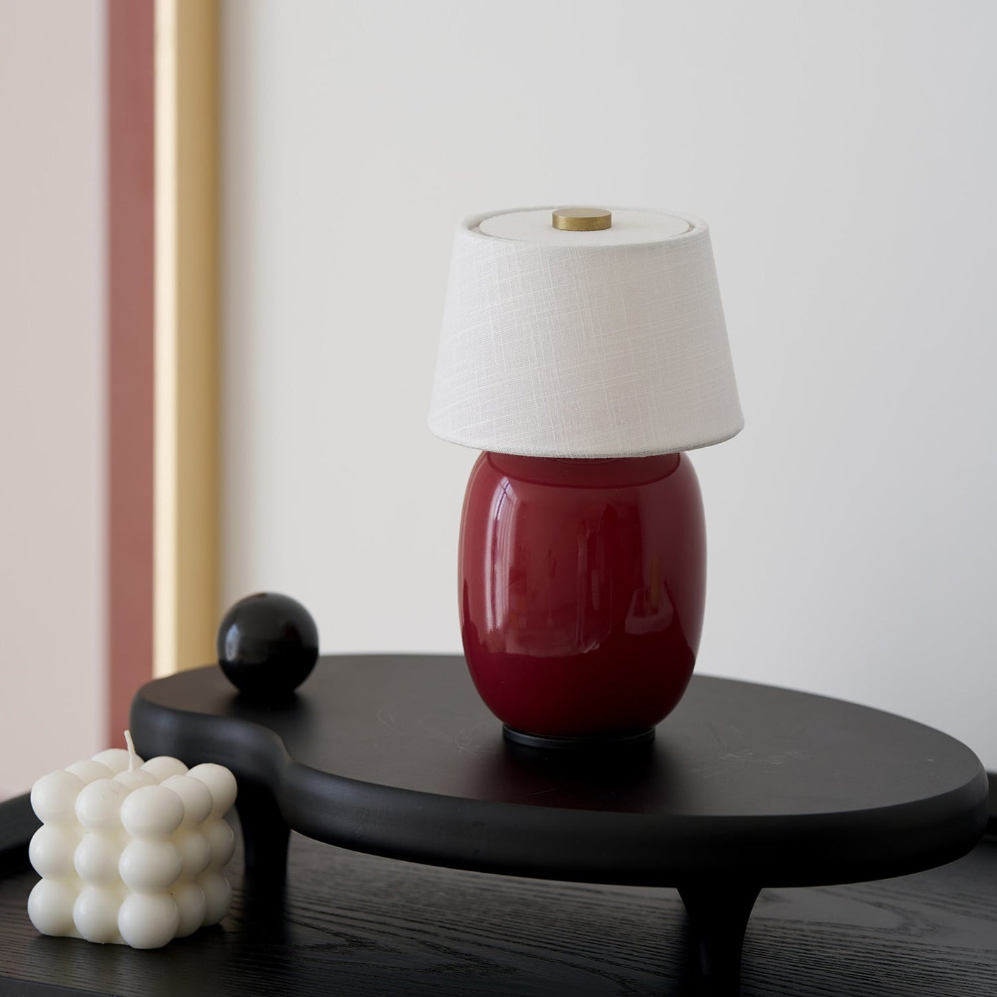 Lampe de Table Torso Petite à Batterie – Céramique Artisanale & Élégance Portable