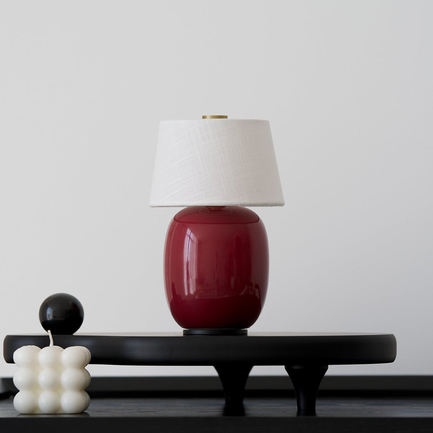 Lampe de Table Torso Petite à Batterie – Céramique Artisanale & Élégance Portable