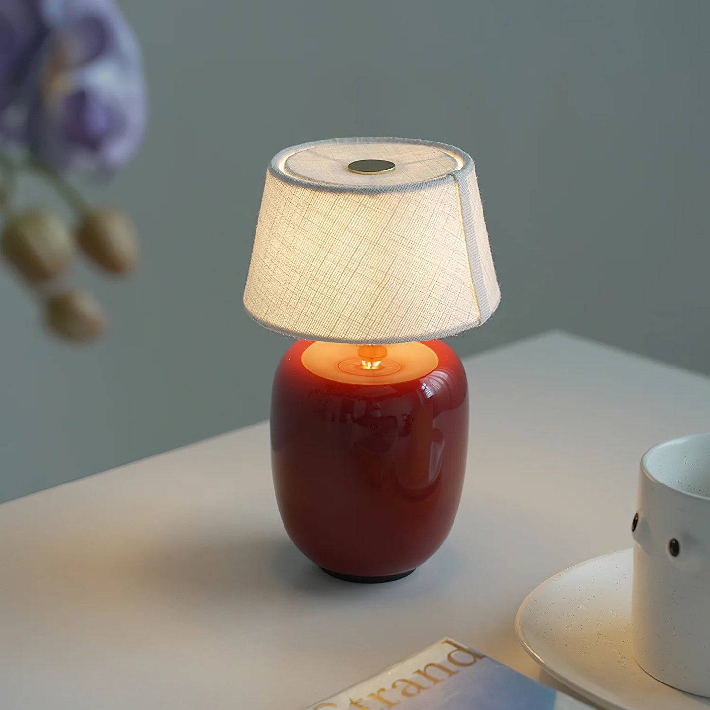 Lampe de Table Torso Petite à Batterie – Céramique Artisanale & Élégance Portable