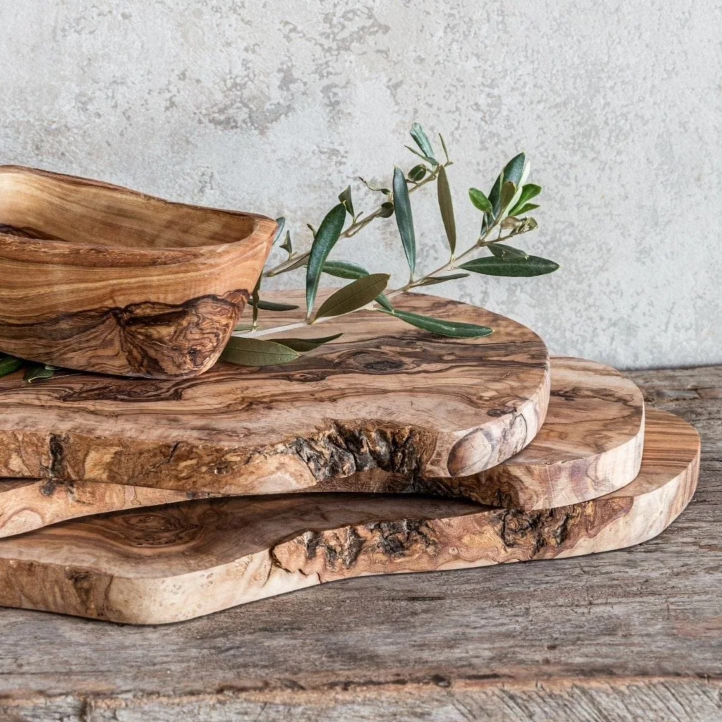 Zorbose Planche en Bois d’Olivier Naturel 30–40cm