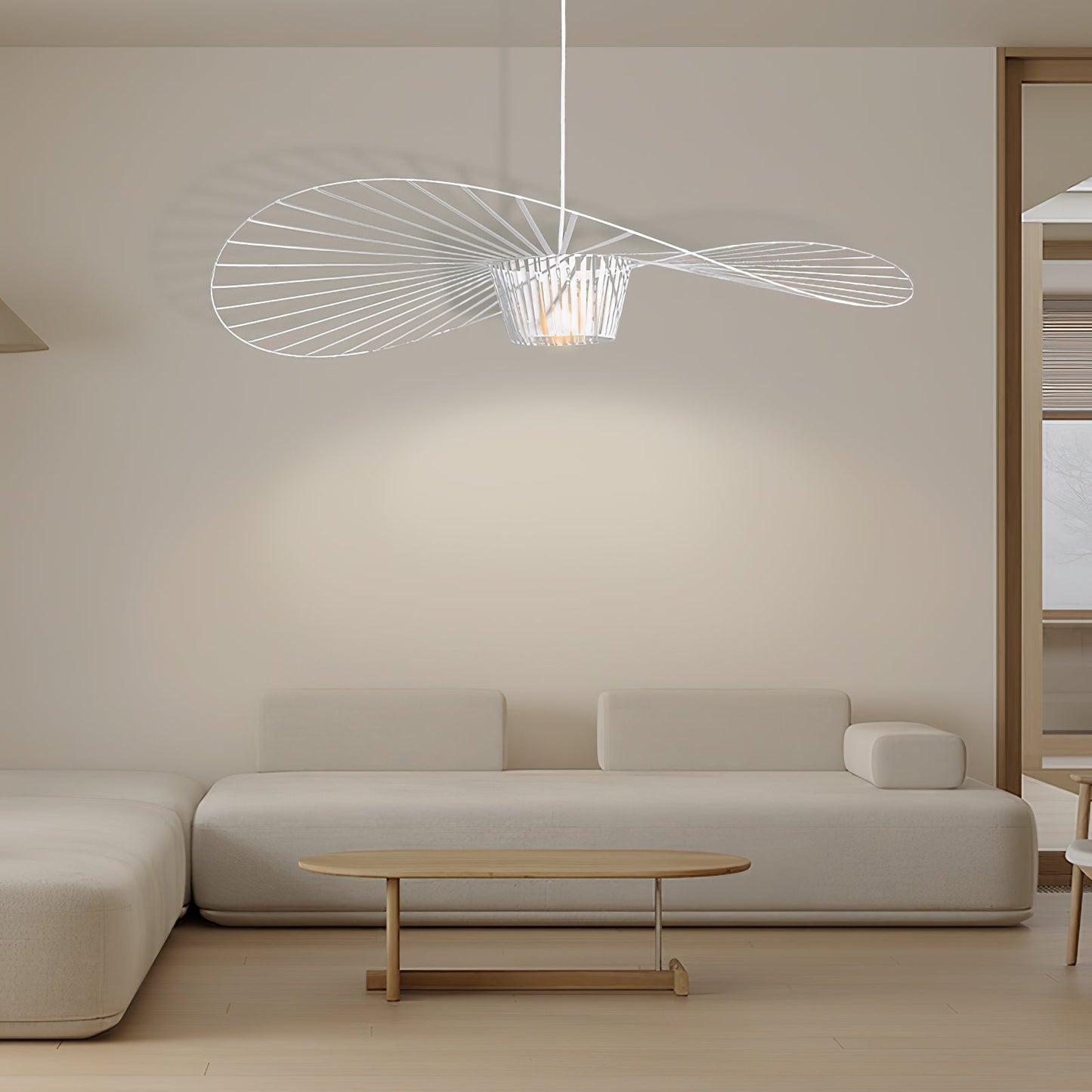Suspension Vertigo – Présence Sculpturale & Lumière d'Ambiance Envoûtante