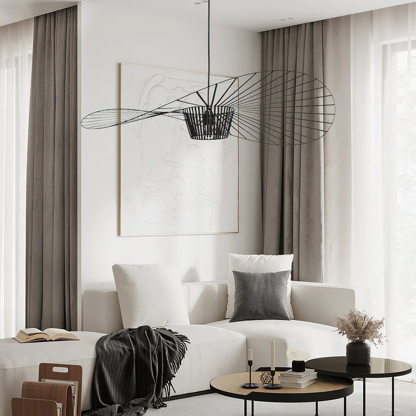 Suspension Vertigo – Présence Sculpturale & Lumière d'Ambiance Envoûtante