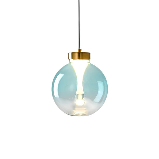 Suspension en Verre & Or – Lumière Chaude Élégante | Verve