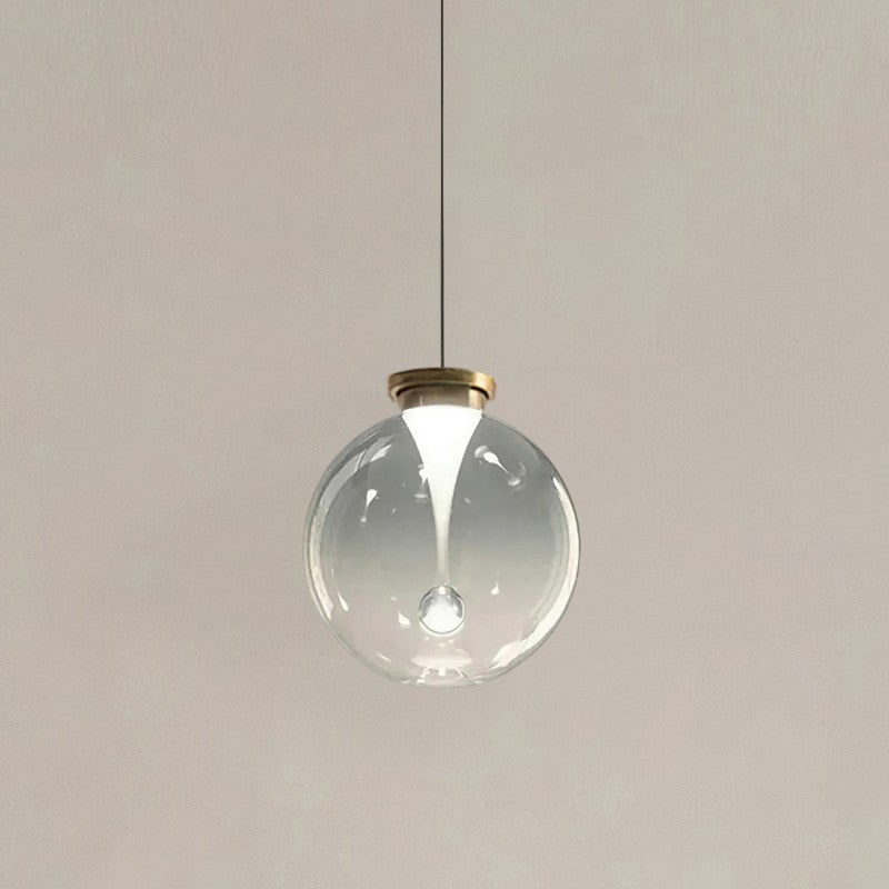 Suspension en Verre & Or – Lumière Chaude Élégante | Verve