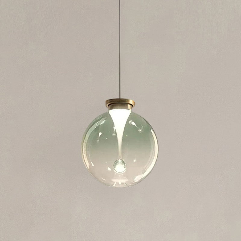 Suspension en Verre & Or – Lumière Chaude Élégante | Verve