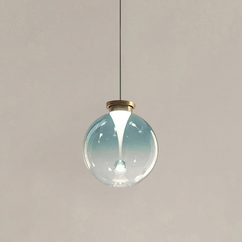 Suspension en Verre & Or – Lumière Chaude Élégante | Verve