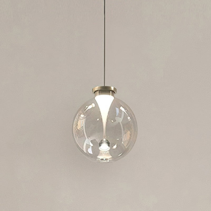Suspension en Verre & Or – Lumière Chaude Élégante | Verve