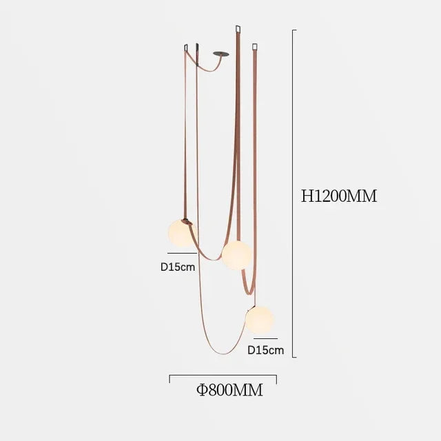 Suspension en Cuir Créatif Italien
