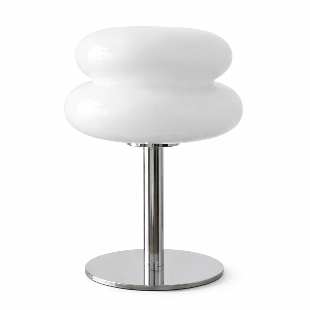 Lampe de Table Orange Laquée – Abat-jour Double