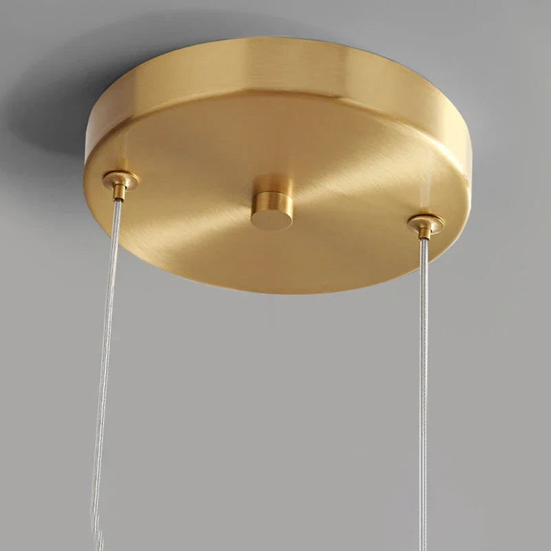Suspension LED en Verre Nordique Élégante