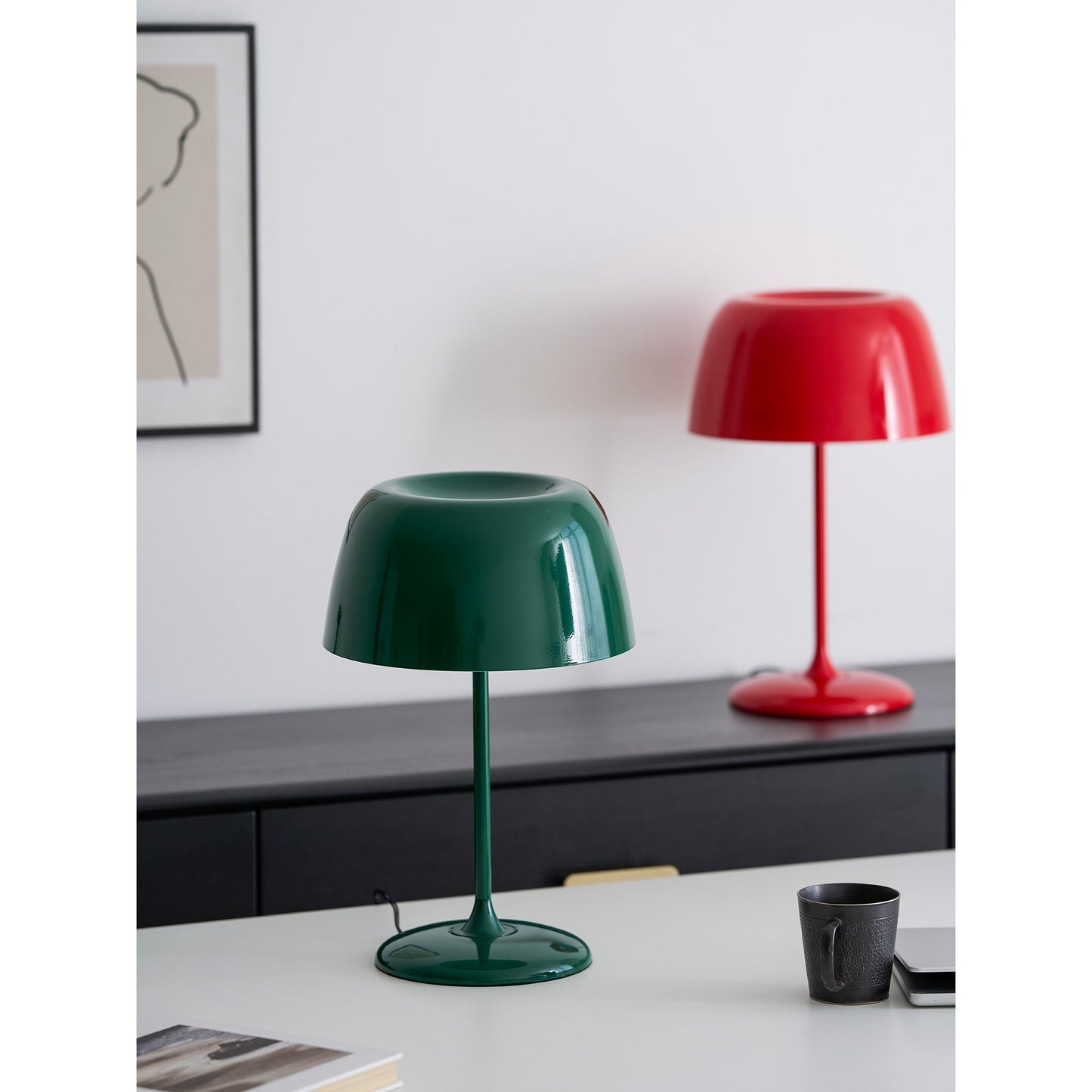 Lampe de Table Bittel – Design Rétro Coloré & Lumière d'Ambiance Chaleureuse