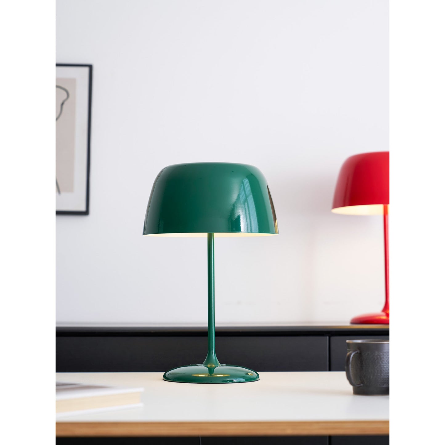 Lampe de Table Bittel – Design Rétro Coloré & Lumière d'Ambiance Chaleureuse