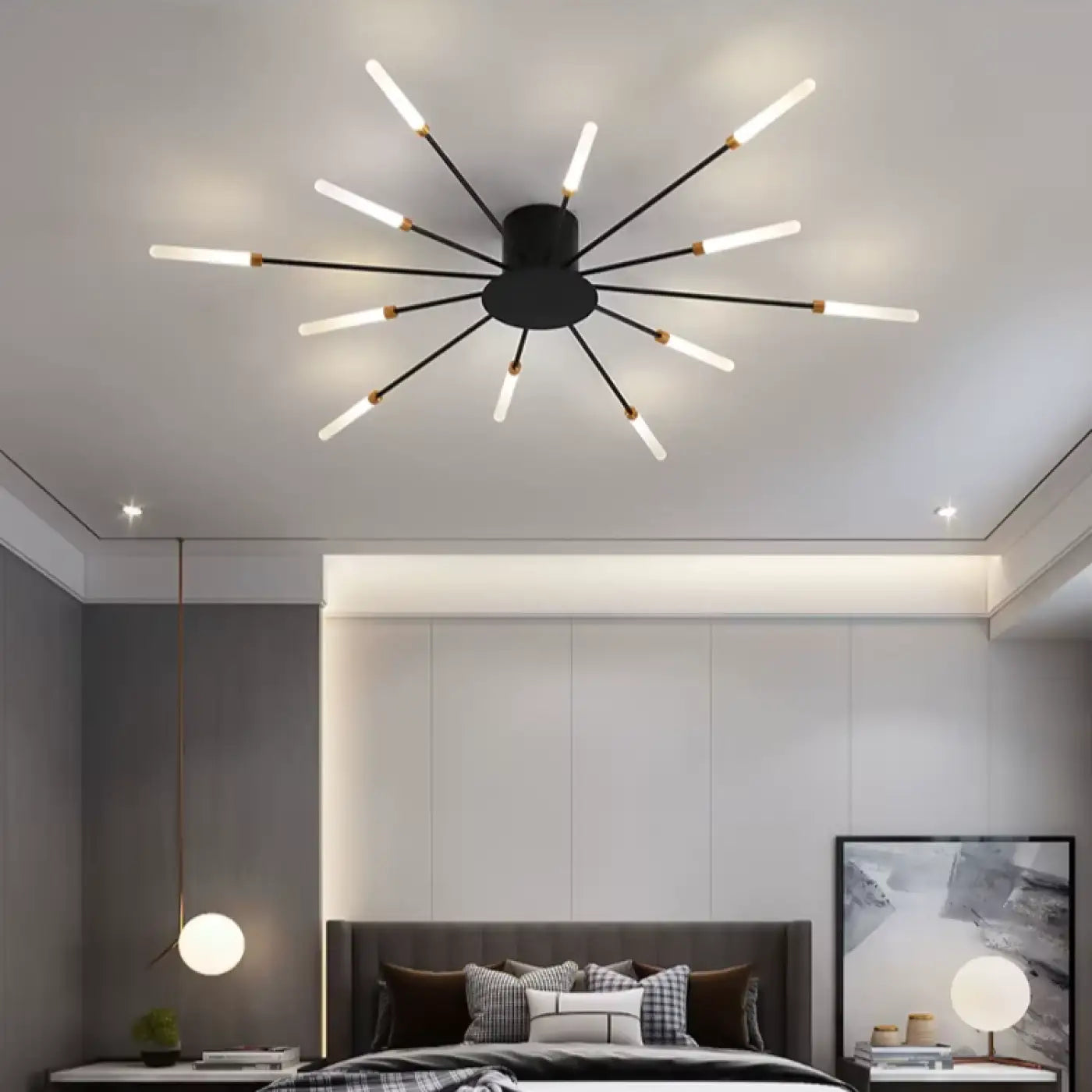 Plafonnier SUN Design Italien – Sculpture Lumineuse & Élégance Moderne Spectaculaire
