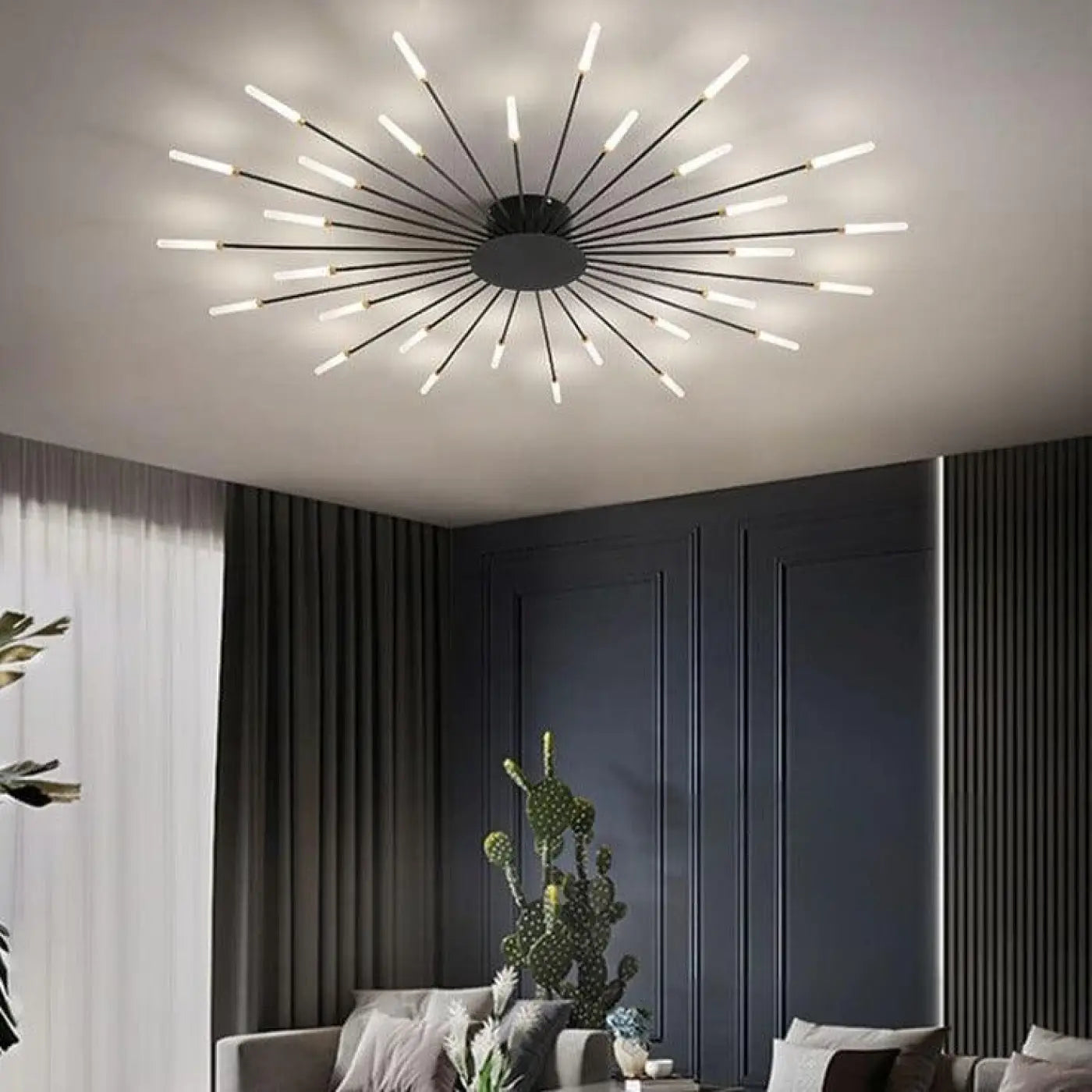 Plafonnier SUN Design Italien – Sculpture Lumineuse & Élégance Moderne Spectaculaire