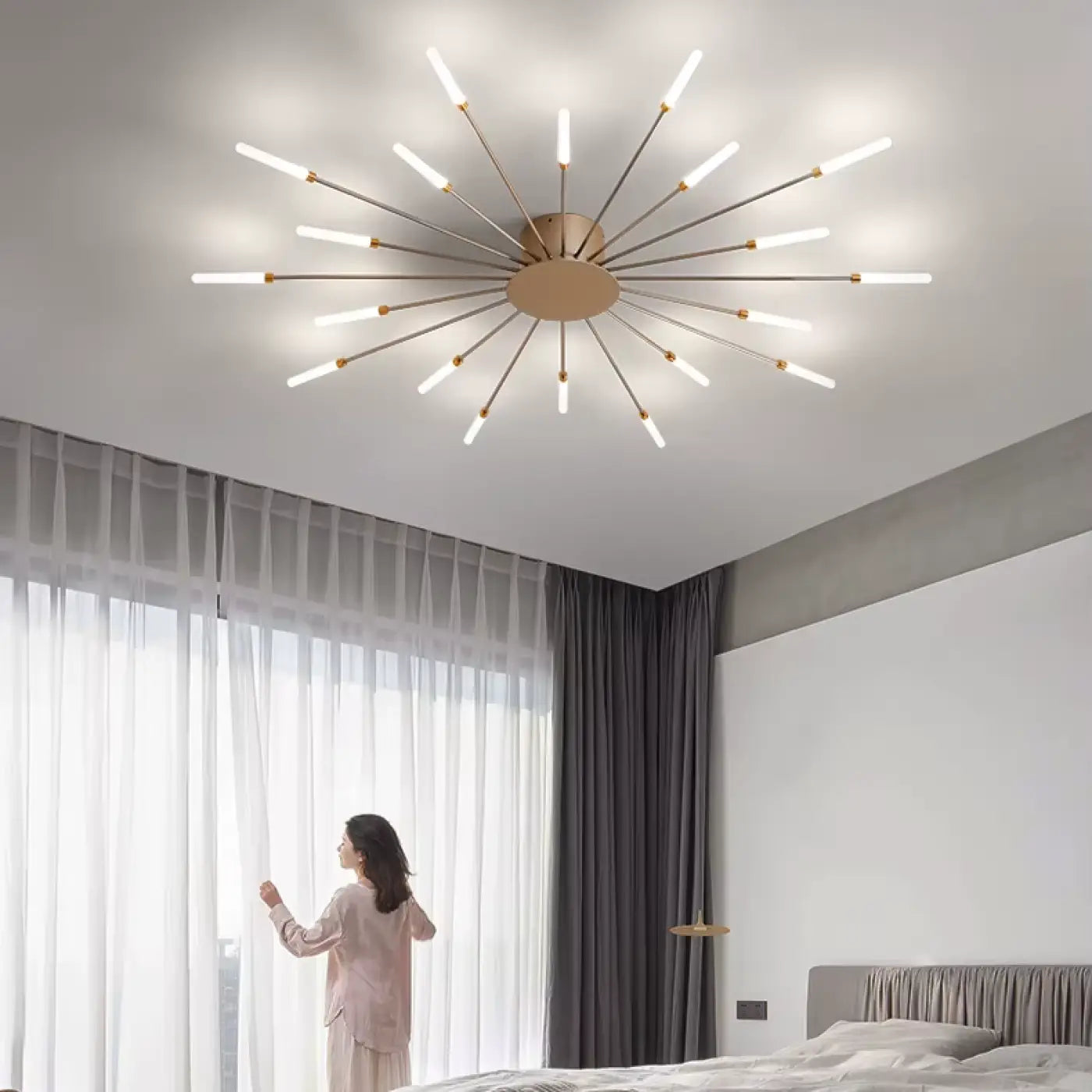 Plafonnier SUN Design Italien – Sculpture Lumineuse & Élégance Moderne Spectaculaire