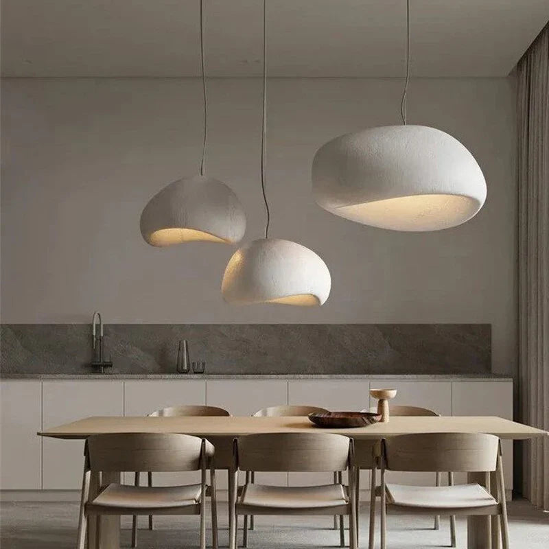 Suspension Japonaise Minimaliste Blanche