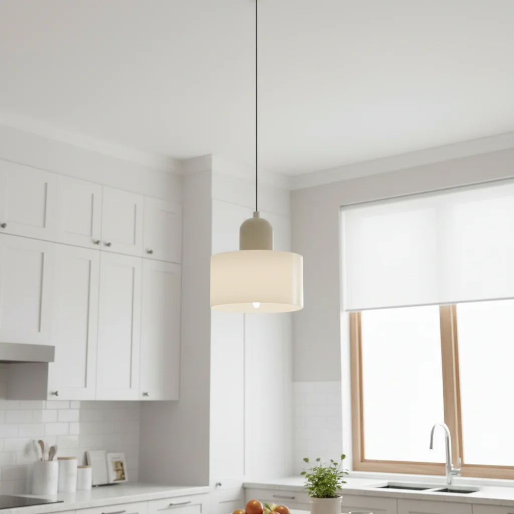Suspension Nordique Verre Circulaire