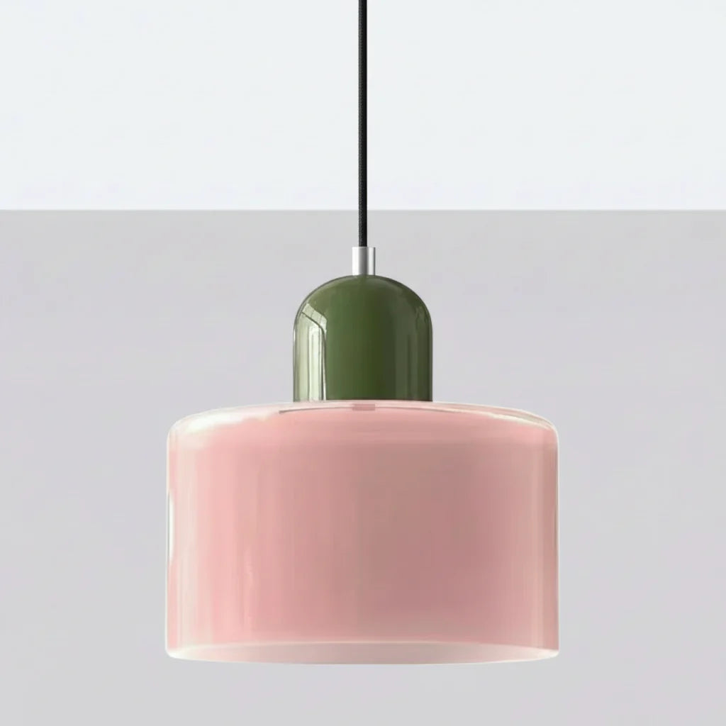 Suspension Nordique Verre Circulaire