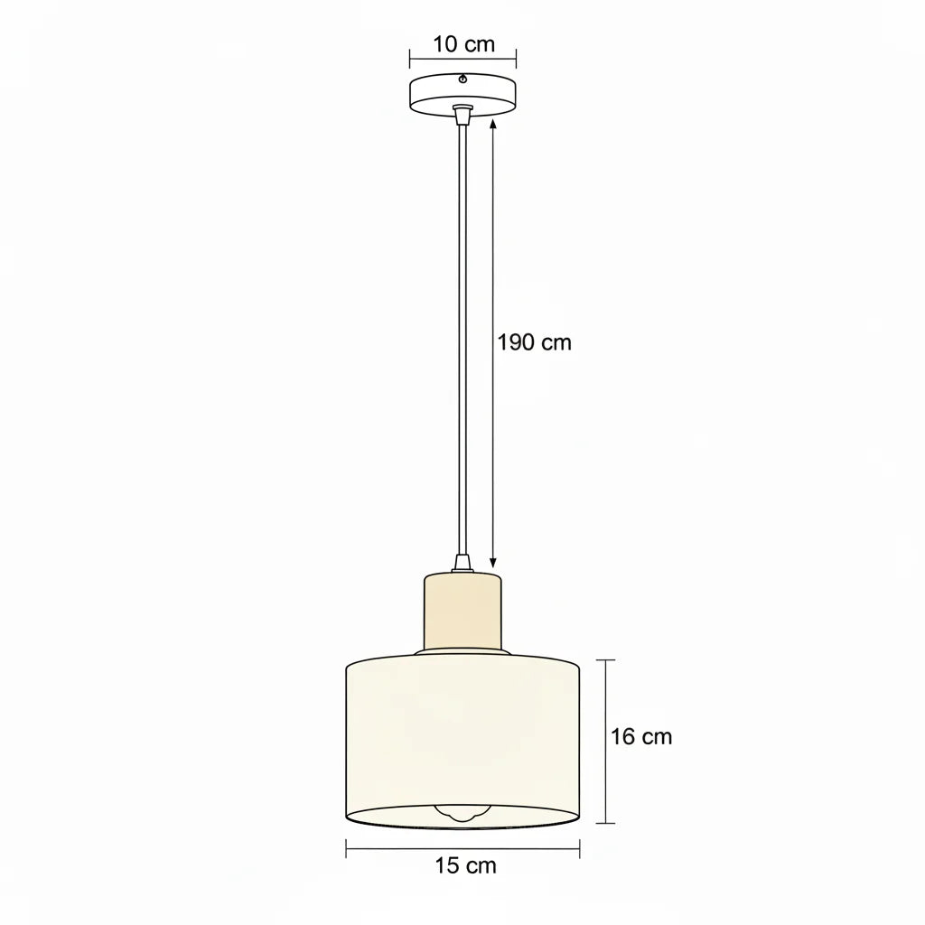 Suspension Nordique Verre Circulaire