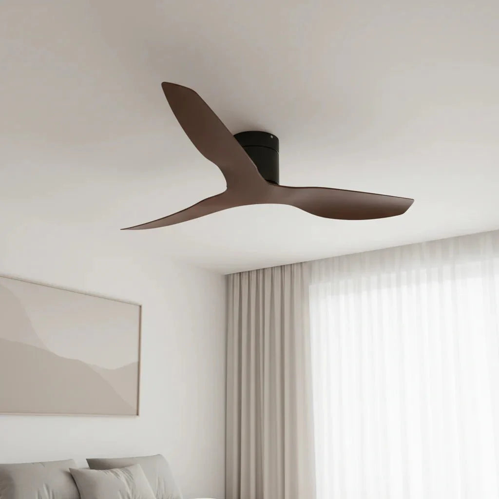 Ventilateur de Plafond silencieux de luxe - ABS Bois Foncé