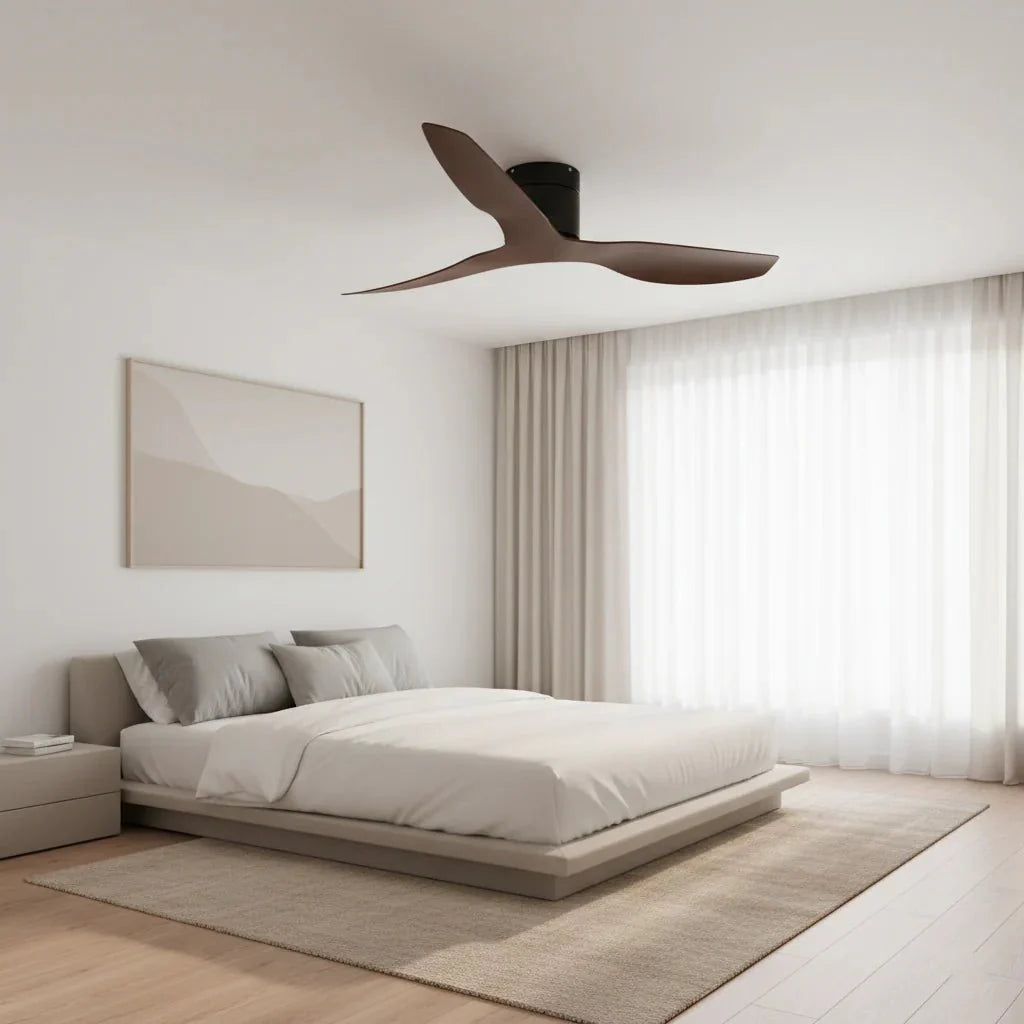 Ventilateur de Plafond silencieux de luxe - ABS Bois Foncé